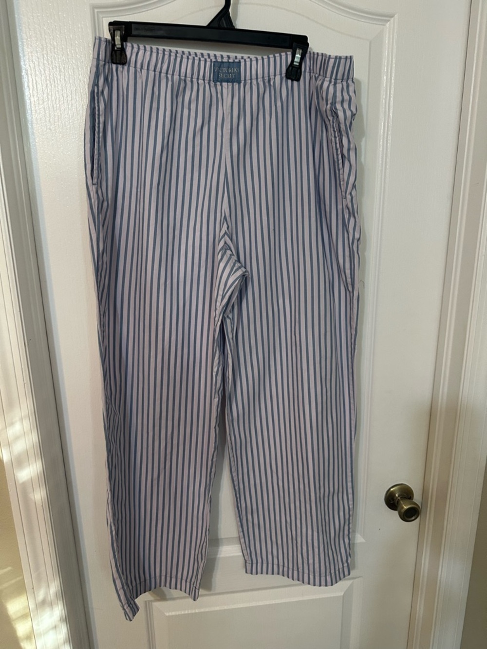 Victoria's Secret Blue and White Striped women Pants